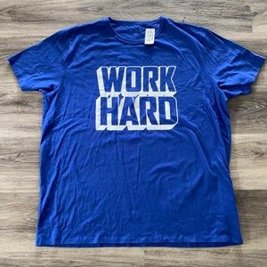 “ Work Hard “ Men’s Top Size XL by The Children’s Place Rare NWT place